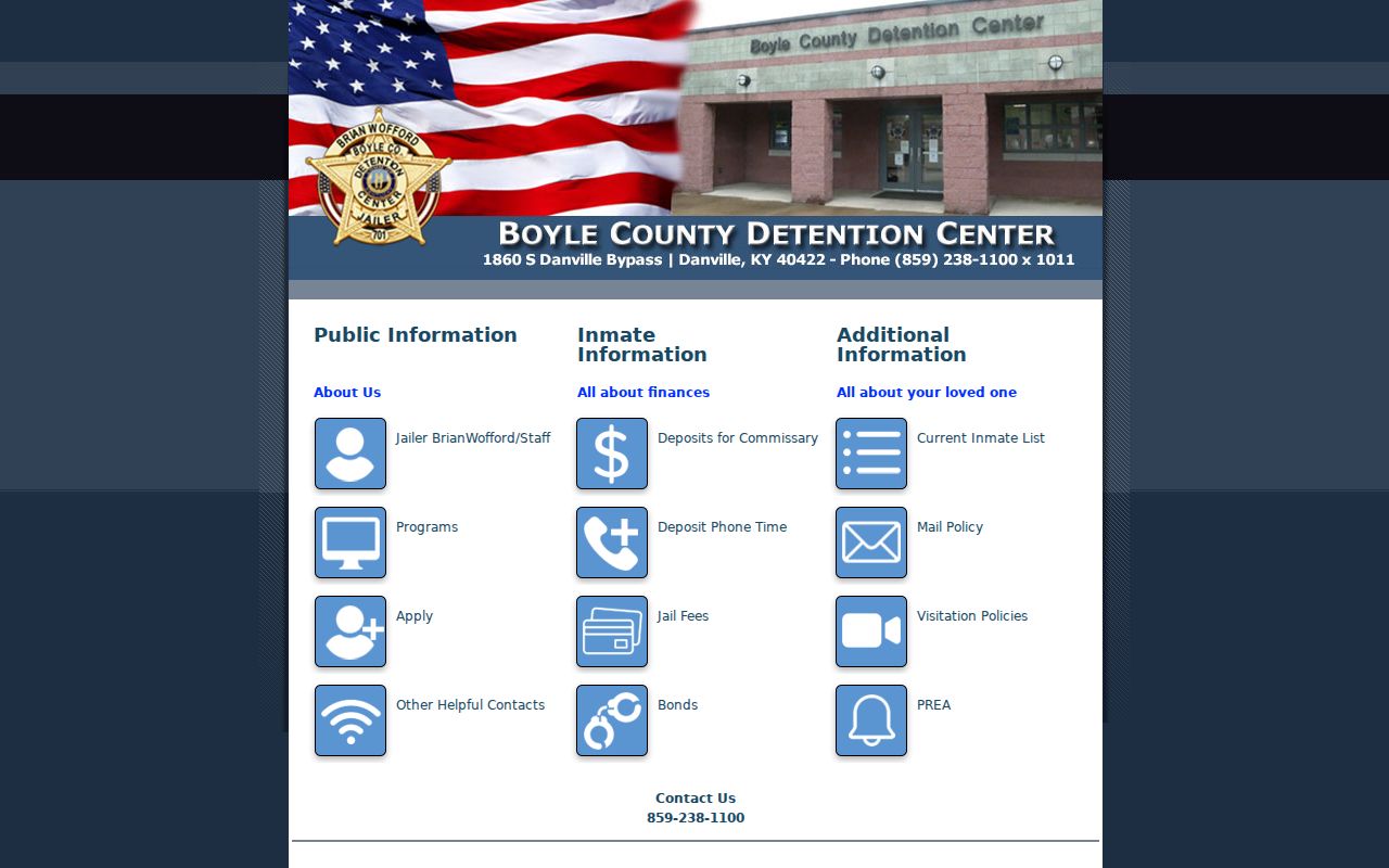 Boyle County criminal booking records detention center
